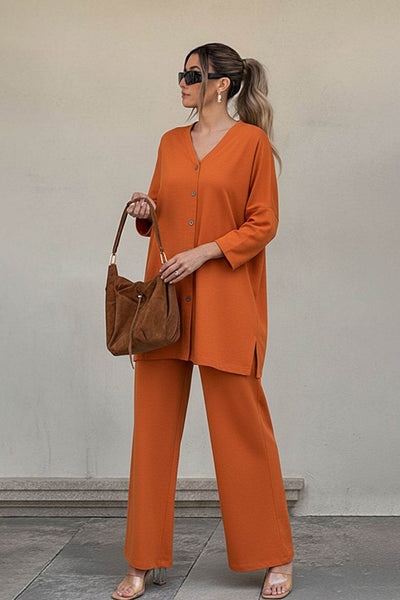 Sunset Ember Co-ord Set for Effortless Style and Comfort in Every Occasion - Ecowears.pk