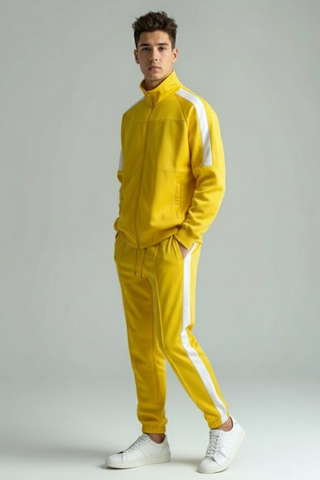 Yellow Track Jacket & Jogger Set