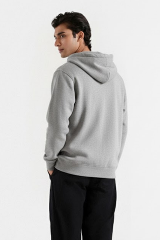 Classic Grey Zip-Up Hoodie
