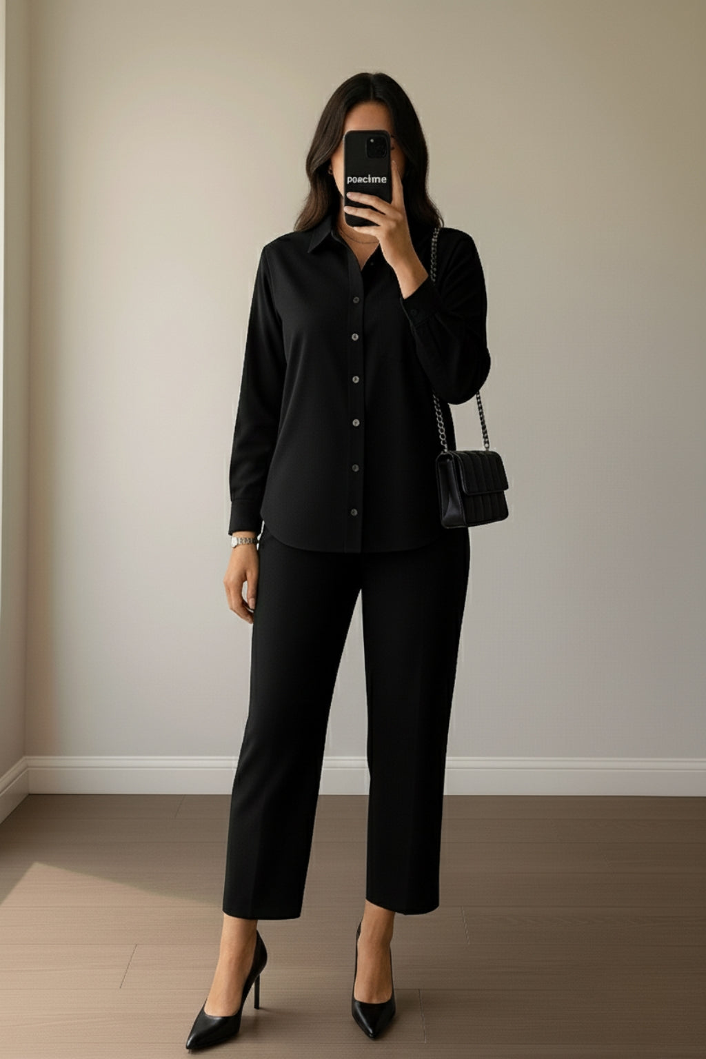 Midnight Muse Co-Ord Set – Classic Black Elegance Redefined