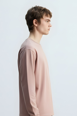 Dusty Pink Graphic Pocket Sweatshirt