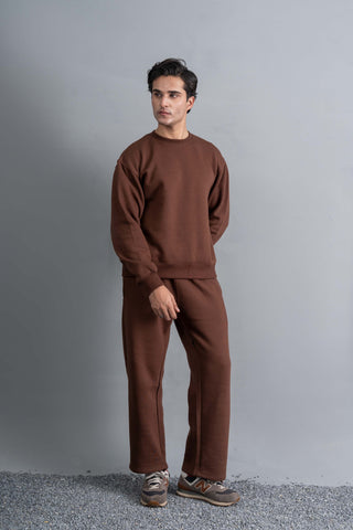 Brown Essential Sweat Set