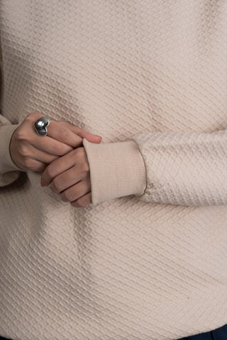 Cream Beige Crewneck Sweatshirt