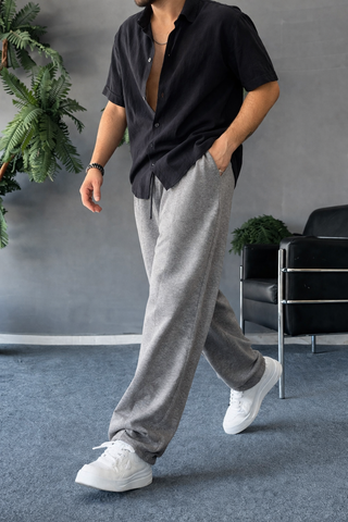 Relax Fit Trousers - Light Grey