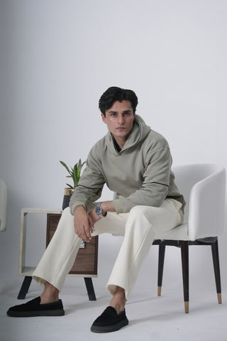 Olive Green Classic Fit Hoodie