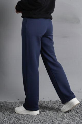 Navy Cotton Lounge Trousers