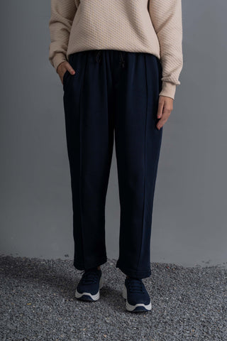 Straight Navy Lounge Trousers