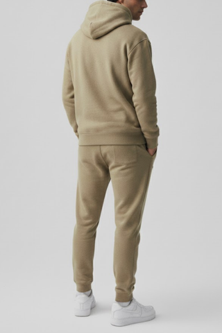 Olive Fleece Hoodie Tracksuit