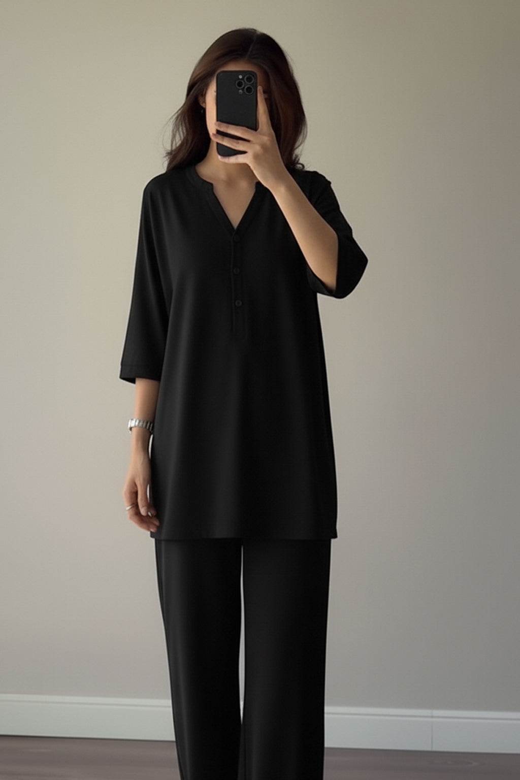 Black Premium Co-ord Set - Ecowears.pk