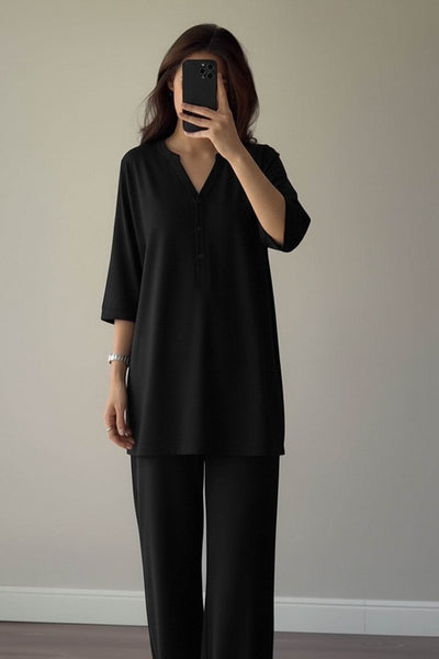 Black Premium Co-ord Set - Ecowears.pk