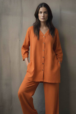 Sunset Ember Co-ord Set for Effortless Style and Comfort in Every Occasion - Ecowears.pk