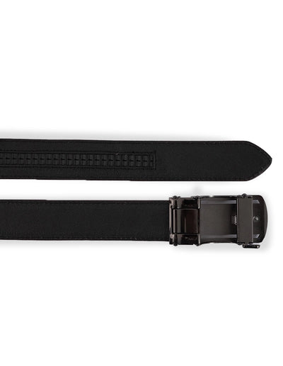 Leather Belt Brown – Designer Pattern with Metal Buckle