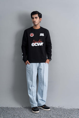Black Graphic Sweat Set