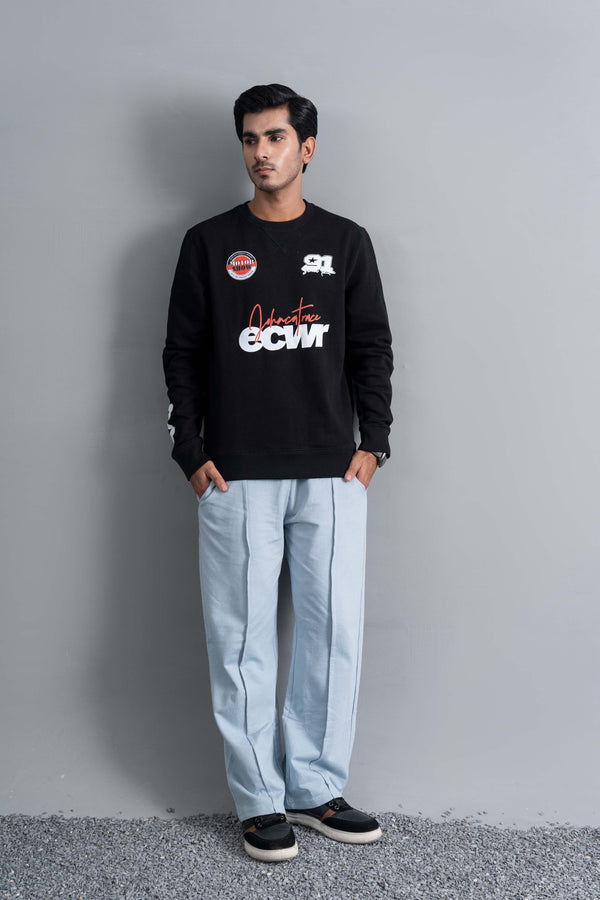 Black Graphic Sweat Set