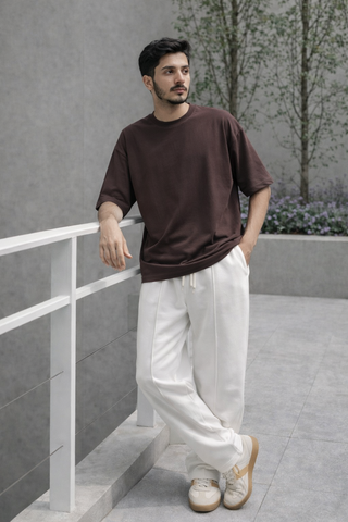 Premium White Relaxed Fit Trouser