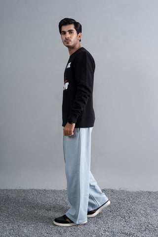 Black Graphic Sweat Set