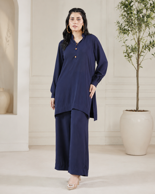 Dark Blue Co-ord Set for Effortless Style and Comfort