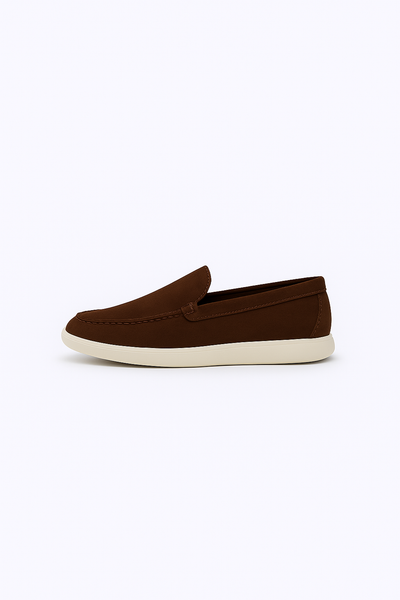 Dark Brown Suede Loafers