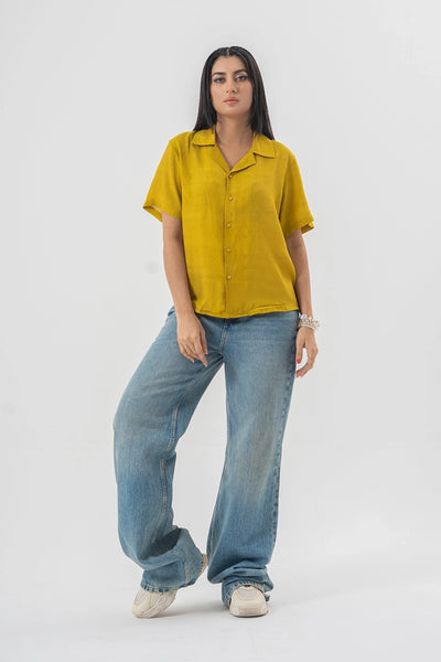 Baggy Fit Light Wash Blue Denim Pants with Panel Stitch Detailing