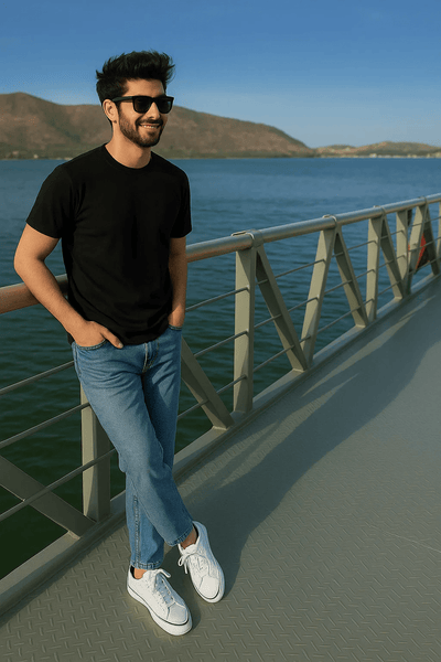 Basic Black T-Shirt – Regular Fit