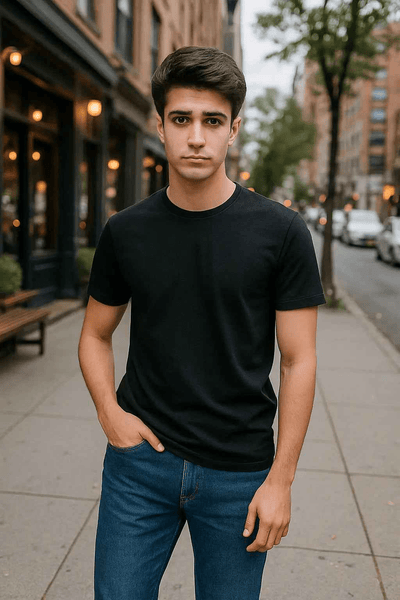 Basic Black T-Shirt – Regular Fit