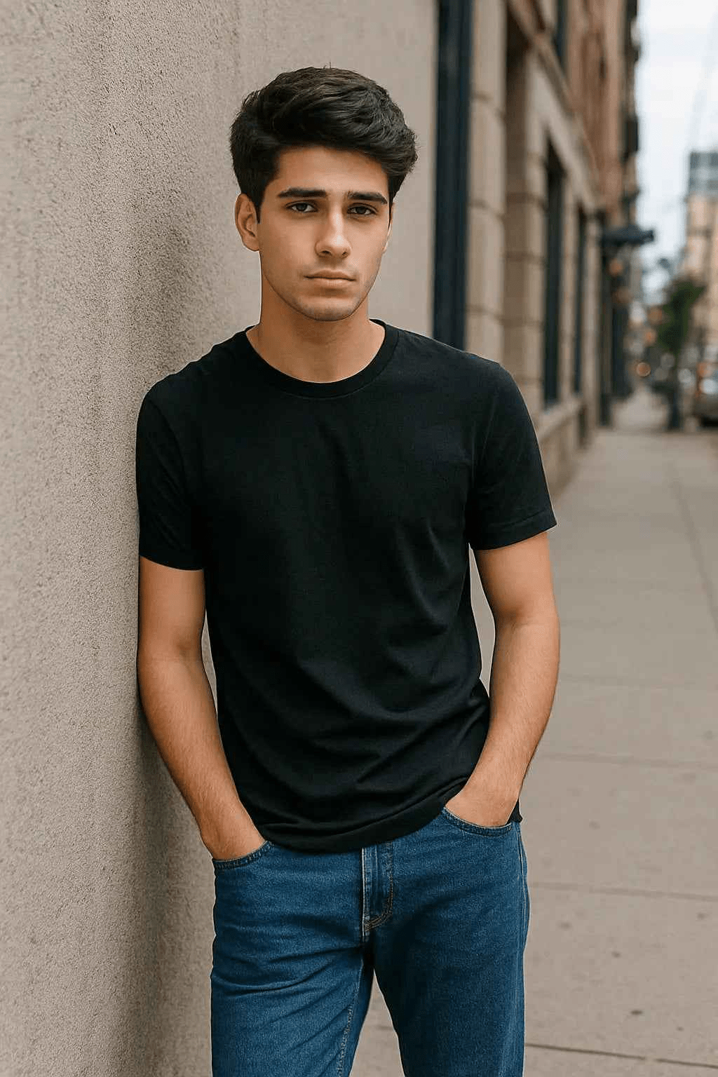 Basic Black T-Shirt – Regular Fit