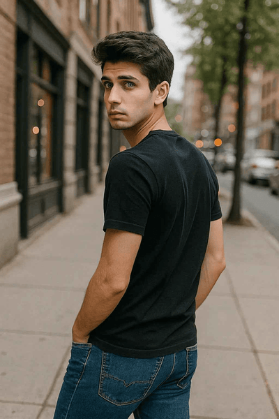 Basic Black T-Shirt – Regular Fit
