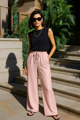 Blush Pink Trouser - Stylish Straight-Leg Design for Every Occasion - Ecowears.pk
