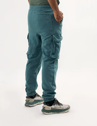 Teal Cargo Trouser