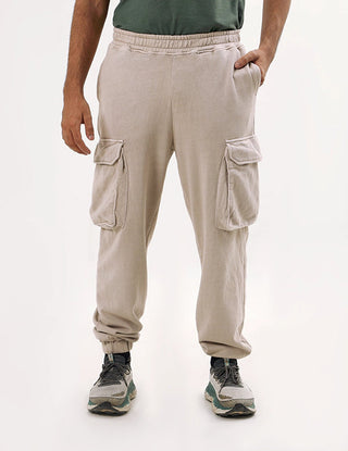 Beige Cargo Trouser