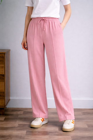 Blush Pink Trouser - Stylish Straight-Leg Design for Every Occasion