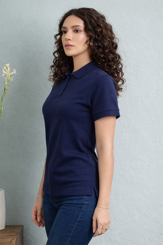 Emerald Polo Slim Dark Blue - Stylish and Comfortable Fit