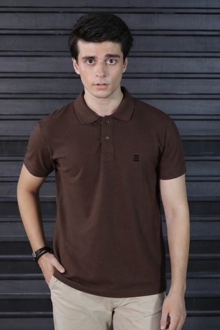Coffee Brown Polo Shirt – Refined Style