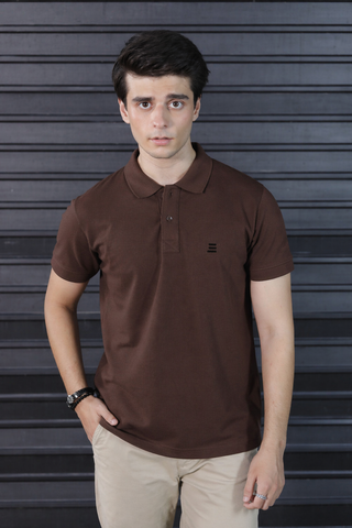 Coffee Brown Polo Shirt – Refined Style