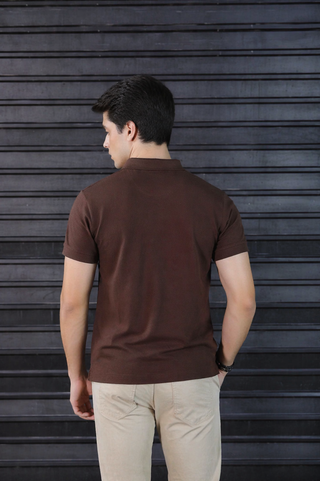 Coffee Brown Polo Shirt – Refined Style