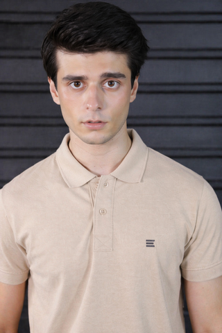 EcoWears Essential Beige Polo Shirt