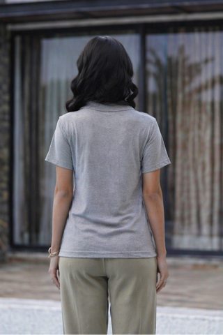 Emerald Polo Slim Grey