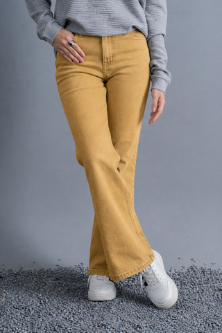 Mustard Straight Fit Everyday Denim