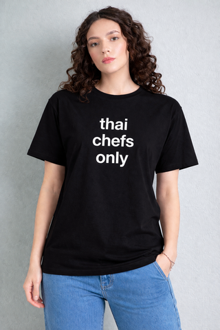 Thai Chefs Only Graphic Tee – Unisex Black T-Shirt