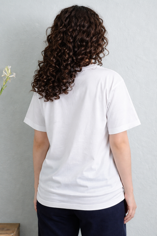 Women's White Cotton T-Shirt