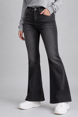 Washed Black Flared Jeans Ecowears.pk