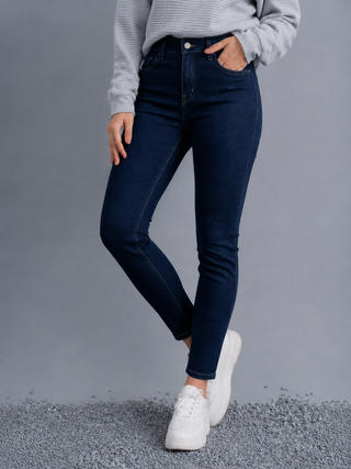 Classic Dark Blue Skinny Jeans for Timeless Style and Comfort Ecowear Store