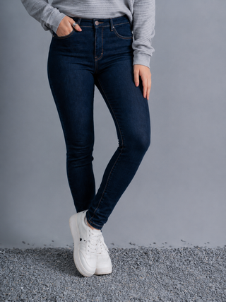 Ecowear Store Navy Blue Skinny Jeans for Women - Stylish & Comfortable Ecowear Store