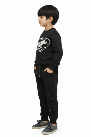 Midnight Black Astronaut Graphic Suit