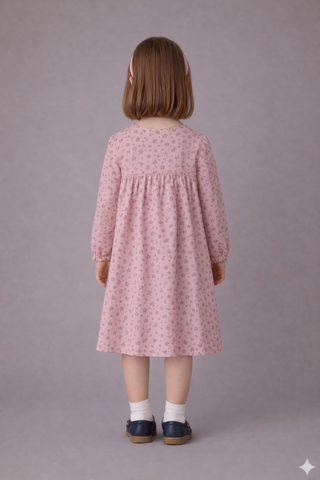 Little Blossom Printed Dress – Pink