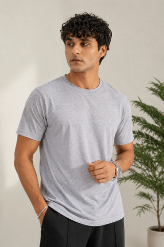 Classic Grey Essential T-Shirt for Men
