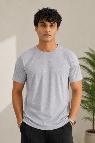 Classic Grey Essential T-Shirt for Men