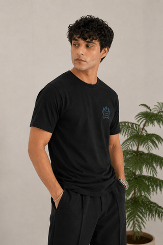 Men's Cotton Brazen T-Shirt with Down-Shoulder Design