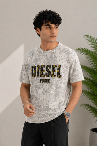 Diesel Core Graphic Tee – Light Stone