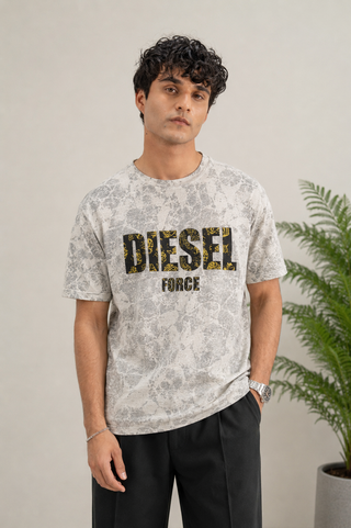Diesel Core Graphic Tee – Light Stone